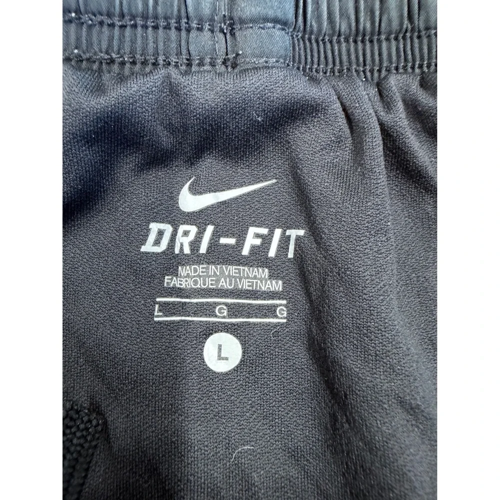 Nike Dri-FIT Tempo Running Shorts Womens Large Black Blue Mesh Athletic Gym L
